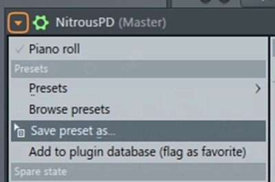 FL Studio Save Presets