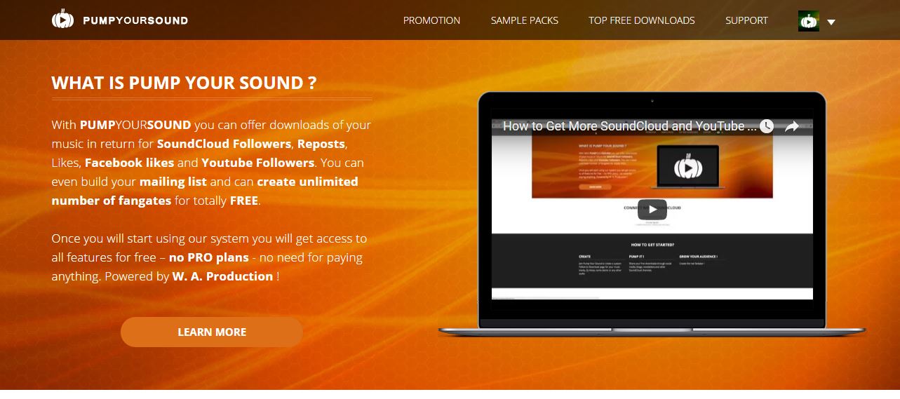 Pump Your Sound Homepage